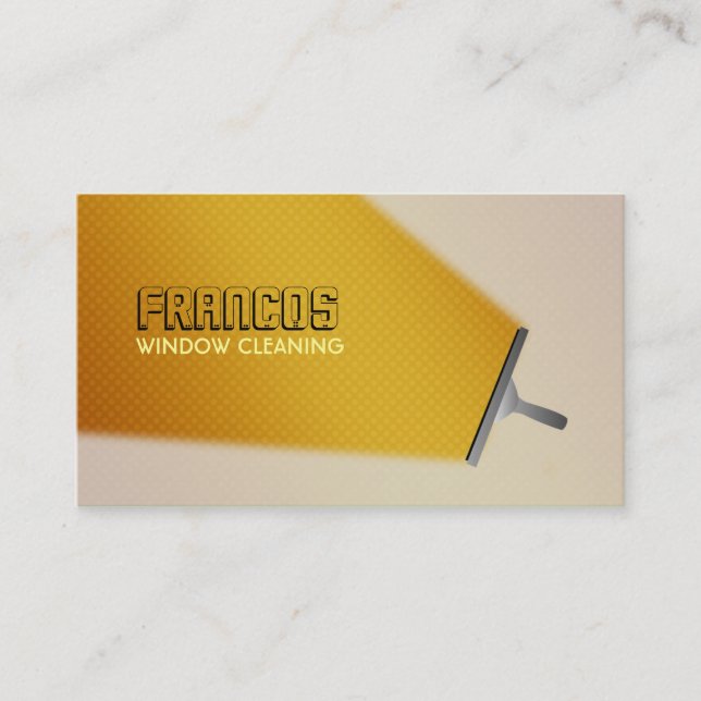 Fensterputzer-Visitenkarten Visitenkarte (Vorderseite)