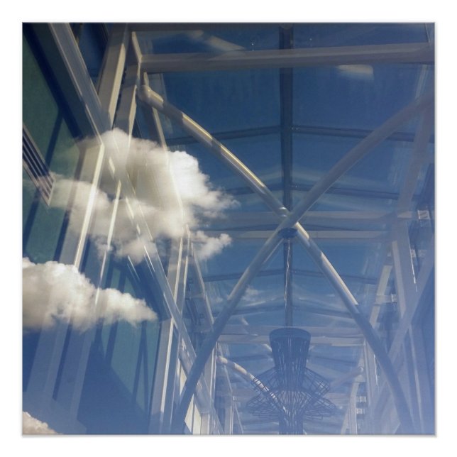 Fensterreflektionen Poster (Vorderseite)