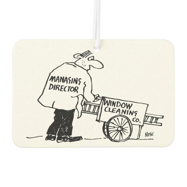 Fensterreiniger mit Fensterreinigungskarte Autolufterfrischer (Rückseite)