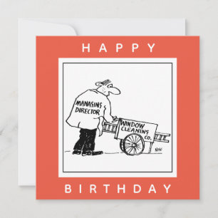 Fensterreiniger mit Fensterreinigungskarte Karte