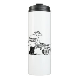 Fensterreiniger mit Fensterreinigungskarte Thermosbecher