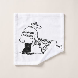 Fensterreiniger mit Fensterreinigungskarte Waschlappen