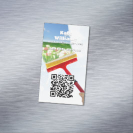 Fensterreinigung durch benutzerdefinierte QR Magnetische Visitenkarte
