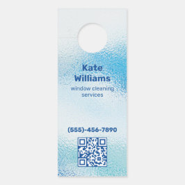Fensterreinigung durch benutzerdefinierte QR Türanhänger