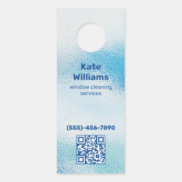 Fensterreinigung durch benutzerdefinierte QR Türanhänger