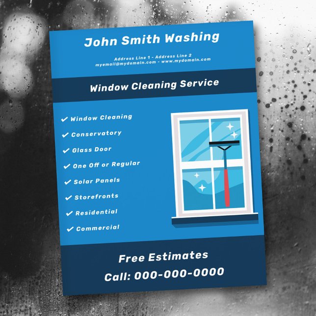 Fensterreinigung Flyer (Window Cleaning Services Flyer)