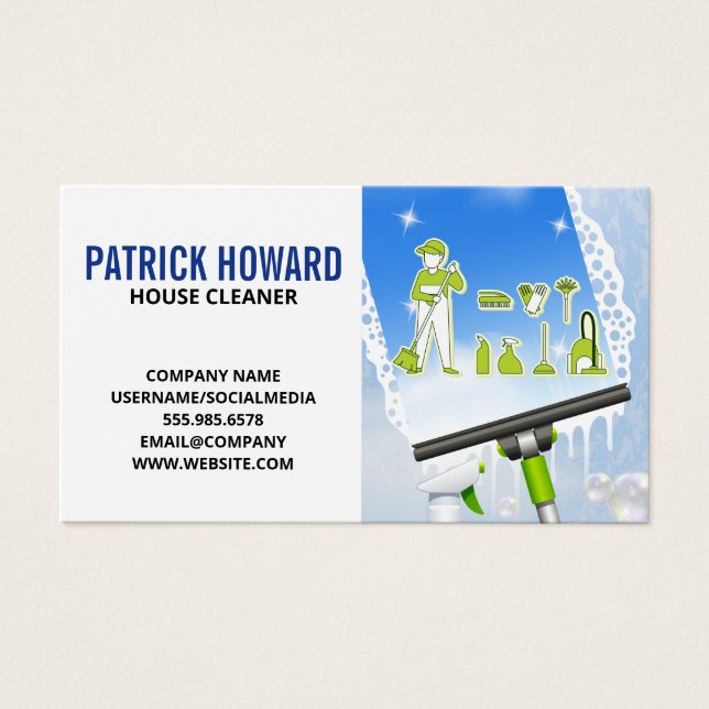 Fensterreinigung | Squeegee | Reinigung (Vorderseite)