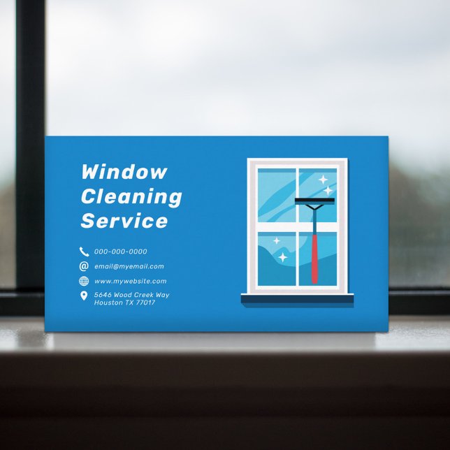 Fensterreinigung Visitenkarte (Window Cleaning Services Business Card)