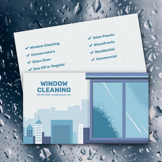 Fensterreinigung Visitenkarte (Window Cleaning Business Card)