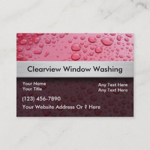 Fensterreinigungs-Geschäftskarten Visitenkarte