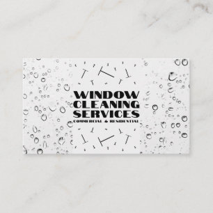 Fensterreinigungsdienste Gewerbe Wohnimmobilien Visitenkarte