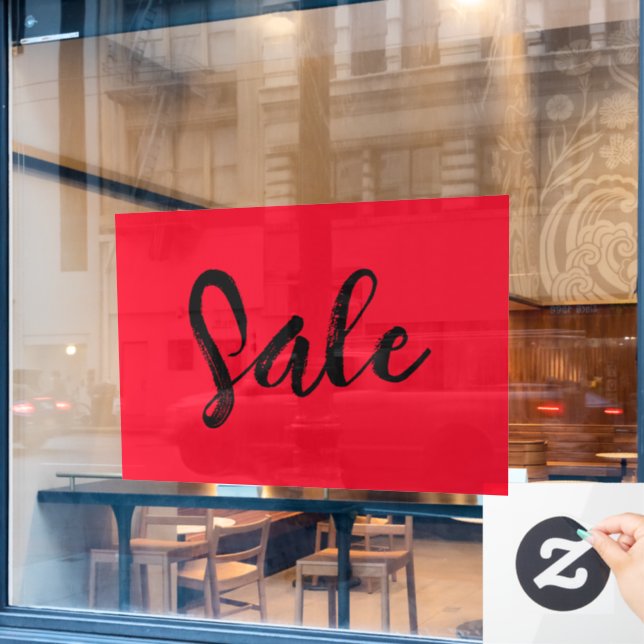 Fenstersignatur, Boutique-Handelszeichen, modern Fensteraufkleber (Café-Fenster)