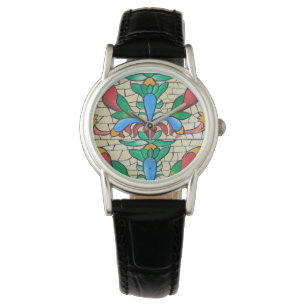 Fensterüberwachung aus festem Glas Armbanduhr