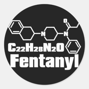 Fentanyl Runder Aufkleber
