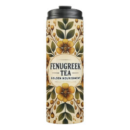 Fenugreek Teedesign AI Art Thermosbecher