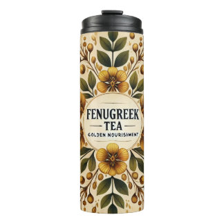 Fenugreek Teedesign AI Art Thermosbecher