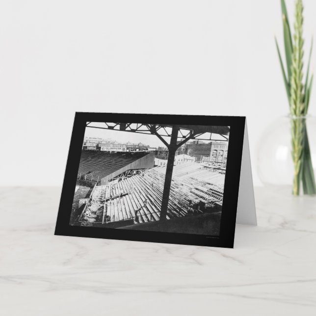 Fenway Baseball-Park in Boston, MA 1912 Karte (Vorderseite)