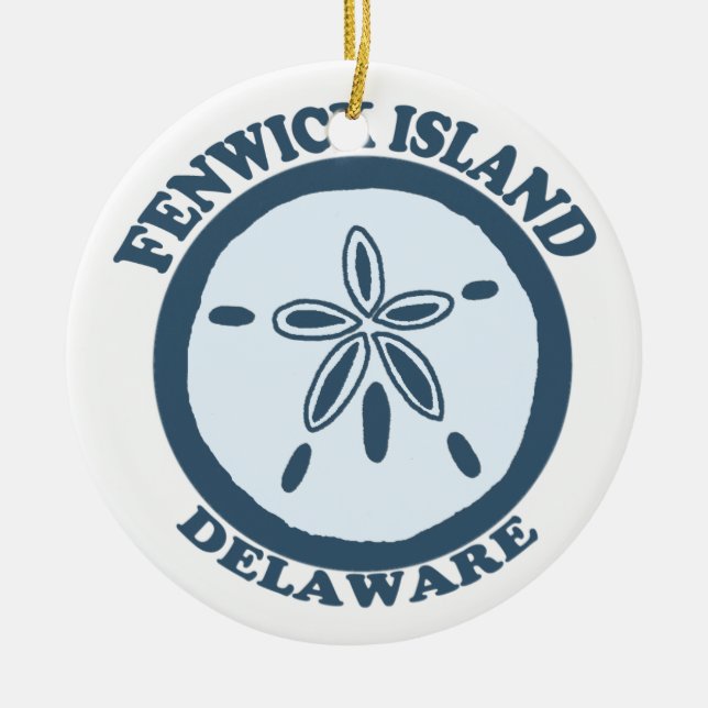 Fenwick Insel Keramik Ornament (Vorne)
