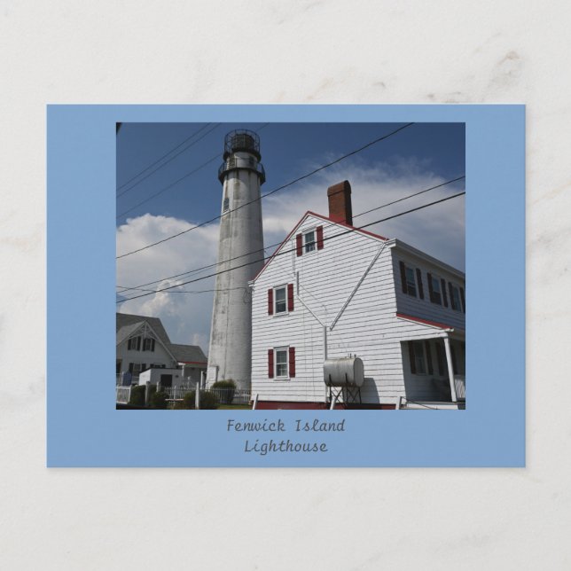 Fenwick Island Lighthouse Postcard Postkarte (Vorderseite)