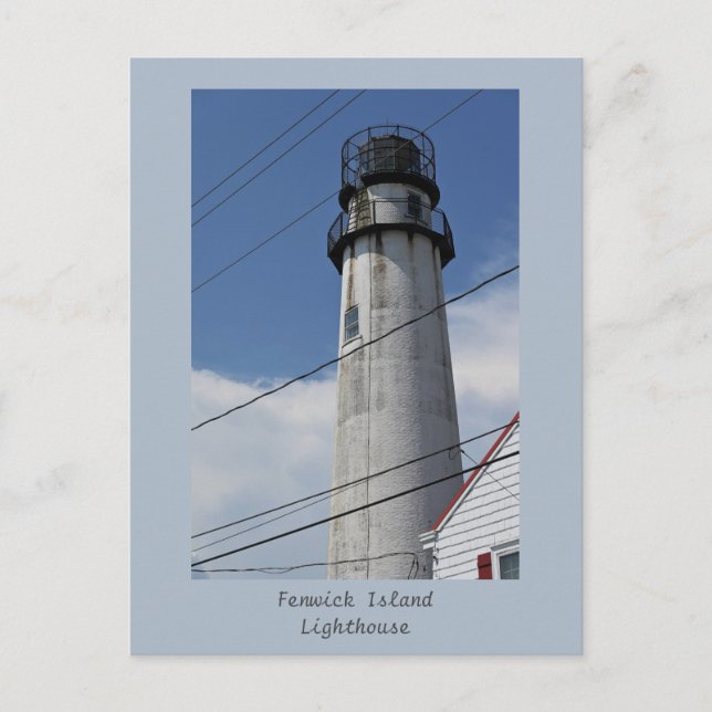 Fenwick Island Lighthouse Postcard Postkarte (Vorderseite)