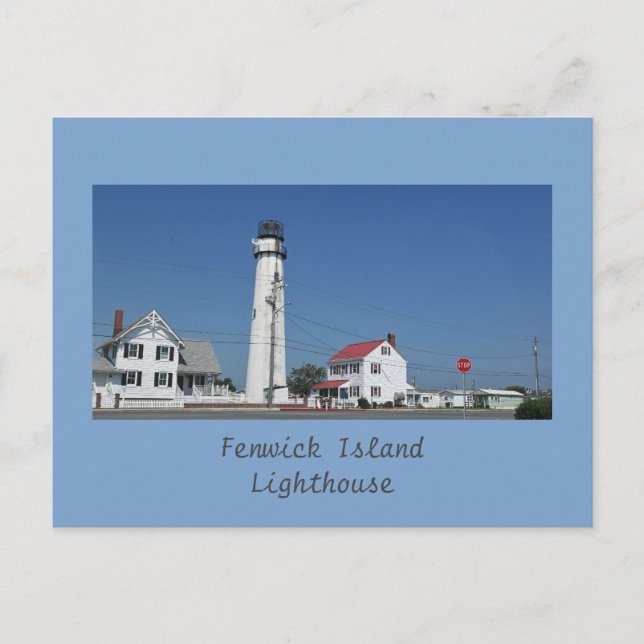 Fenwick Island Lighthouse Postcard Postkarte (Vorderseite)