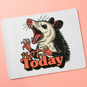 Feral Angry Possum noch nicht Typografie Mousepad