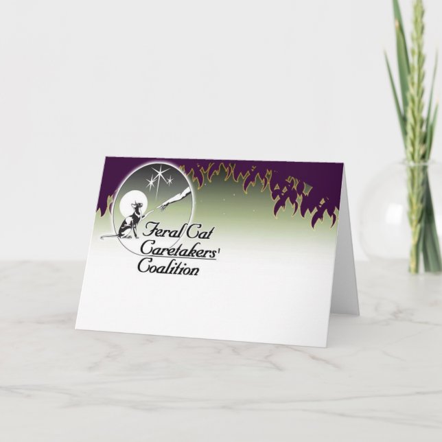 Feral cat Caretakers logo Cards Karte (Vorderseite)