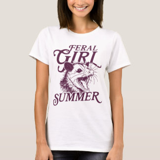 Feral Girl Summer Opossum T-Shirt