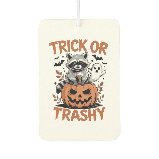 Feral Halloween Trick oder Trashy Autolufterfrischer (Vorderseite)