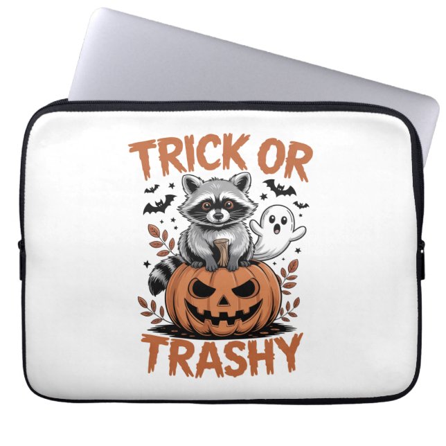 Feral Halloween Trick oder Trashy Laptopschutzhülle (Vorderseite)