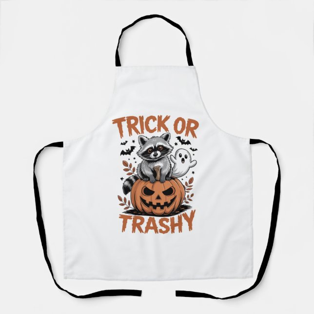 Feral Halloween Trick oder Trashy Schürze (Vorderseite)