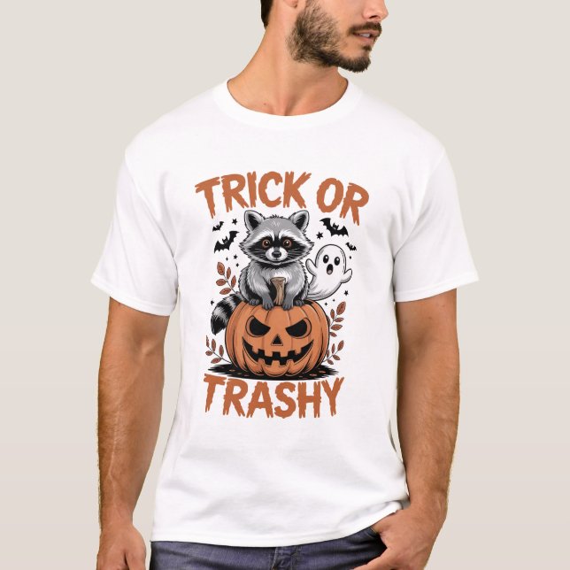 Feral Halloween Trick oder Trashy T-Shirt (Vorderseite)