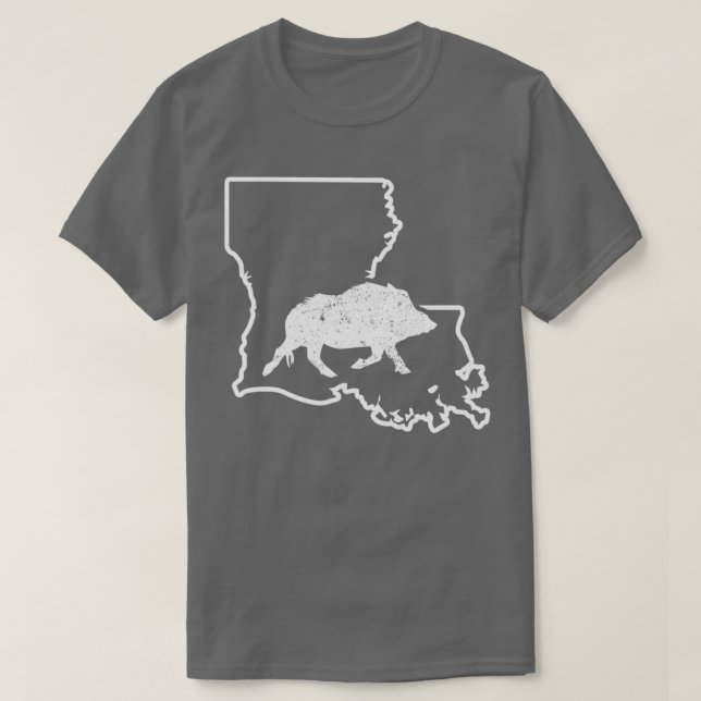 Feral Hog Fangen Louisiana Wild Boar Hog Jagd T-Shirt (Design vorne)
