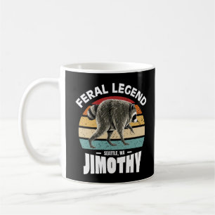 Feral Legend Jimothy Retro Vintage Lustiger Waschb Kaffeetasse
