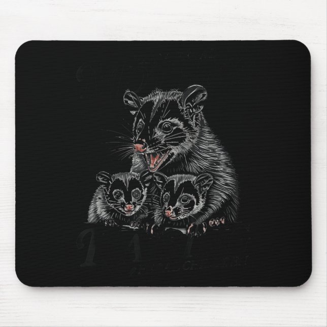 Feral Mom Ossum Funny Animal Quote Mother’s Day  Mousepad (Vorne)