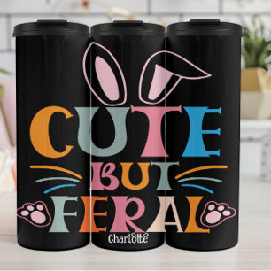 Feral Whimsy Bold Graphic T-Shirt Thermosbecher