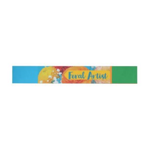 Feralartist Rundum-Adressaufkleber