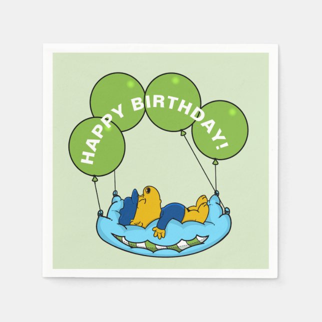 Ferald | Birthday Balloon Serviette (Vorderseite)