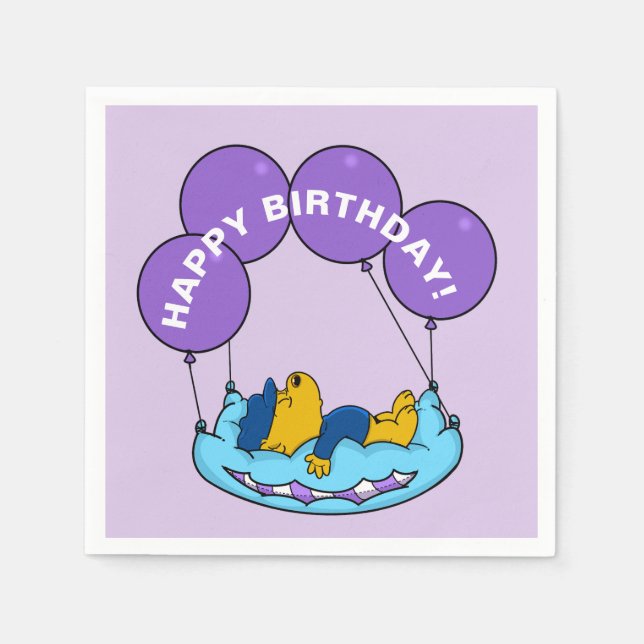 Ferald | Birthday Balloon Serviette (Vorderseite)
