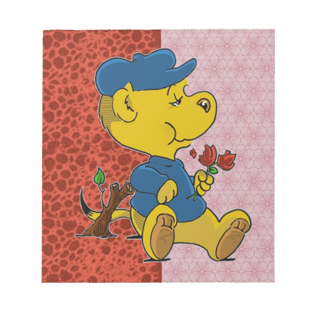 Ferald Eating Rose Notizblock (Vorderseite)