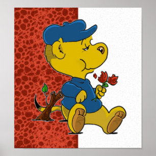 Ferald Eating Rose Poster