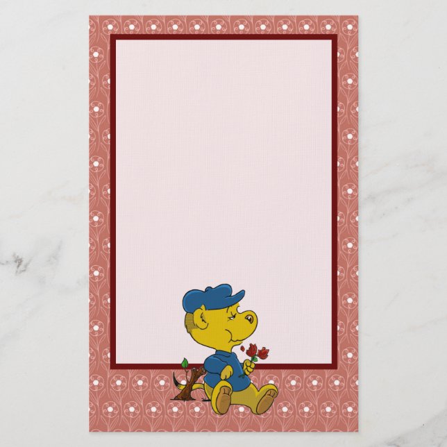 Ferald Eating Rose Stationery Briefpapier (Vorderseite)
