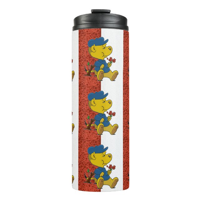 Ferald Eating Rose Thermosbecher (Vorderseite)