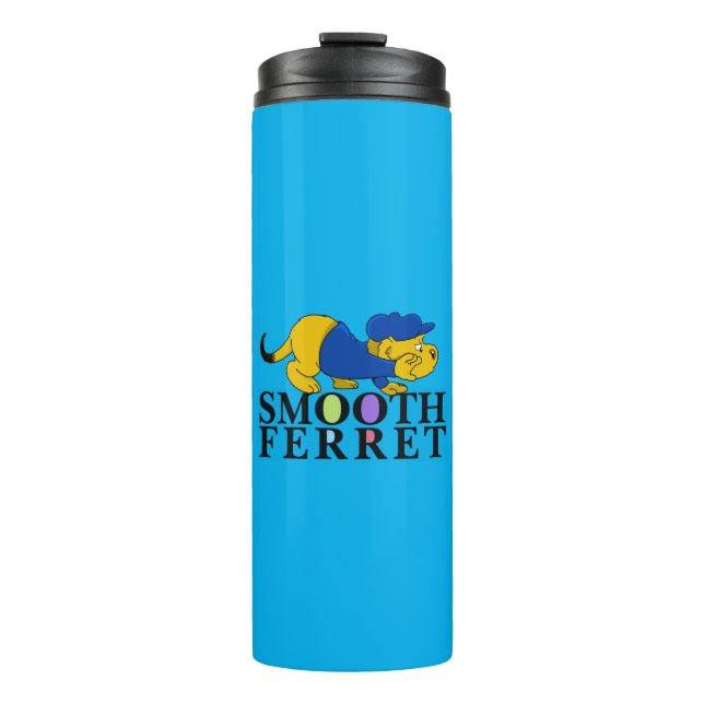 Ferald | Glatter Frettchen Thermosbecher (Vorderseite)