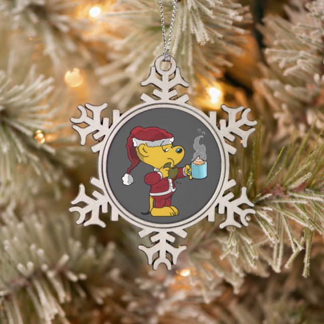 Ferald Holiday Schneeflocken Zinn-Ornament (Baum)