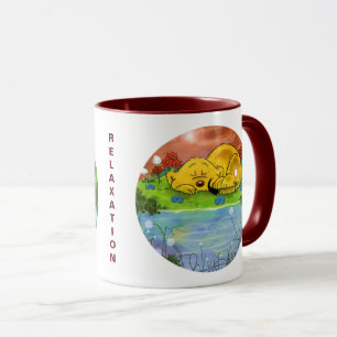 Ferald Napping durch die Sonnenblumen-Tasse Tasse