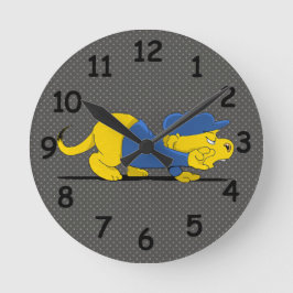 Ferald on the Prowl Runde Wanduhr