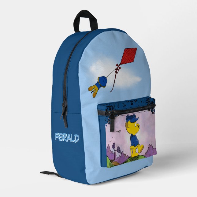 Ferald Picture Book Bedruckter Rucksack (Rückseitige Ecke links)