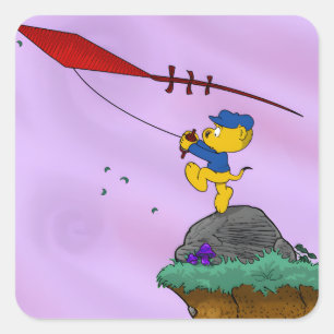 Ferald Picture Book Quadratischer Aufkleber