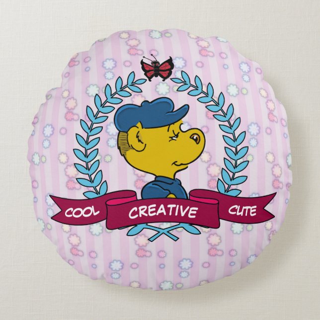 Ferald Rundes Kissen (Vorderseite)